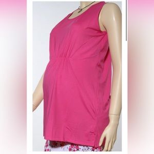EUC maternity workout top pink size small